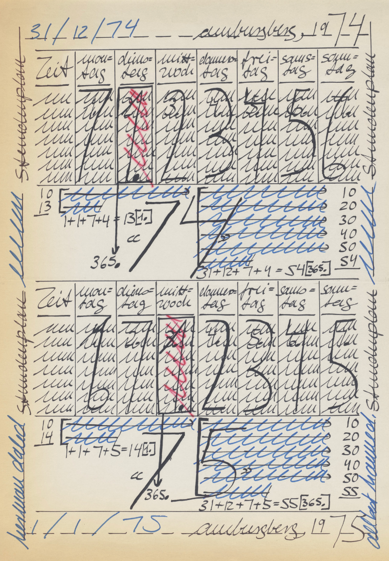 OBSERVATIONS 01. Hanne Darboven