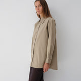 S2. Oversized Shirt. Tan
