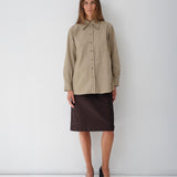 S2. Oversized Shirt. Tan