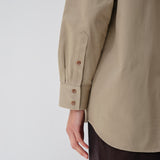 S2. Oversized Shirt. Tan