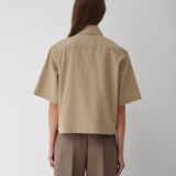 S3. Boxy Shirt. Tan