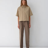 S3. Boxy Shirt. Tan