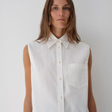 S4. Sleeveless Shirt. White
