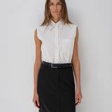 S4. Sleeveless Shirt. White